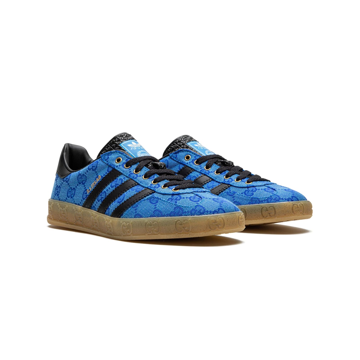 Sneakers basses Adidas Gazelle gucci gg monogram blue unisexe