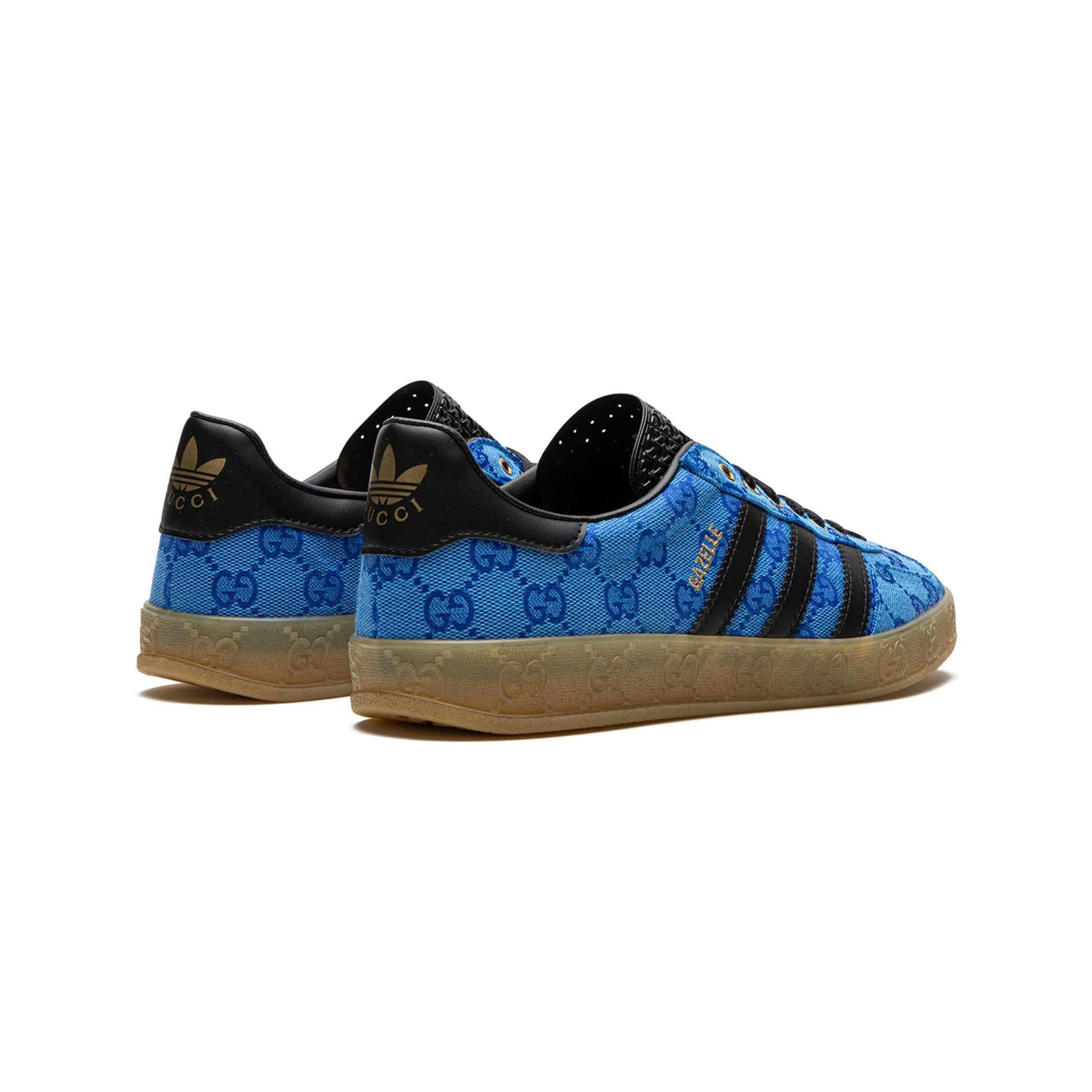 Sneakers basses Adidas Gazelle gucci gg monogram blue unisexe