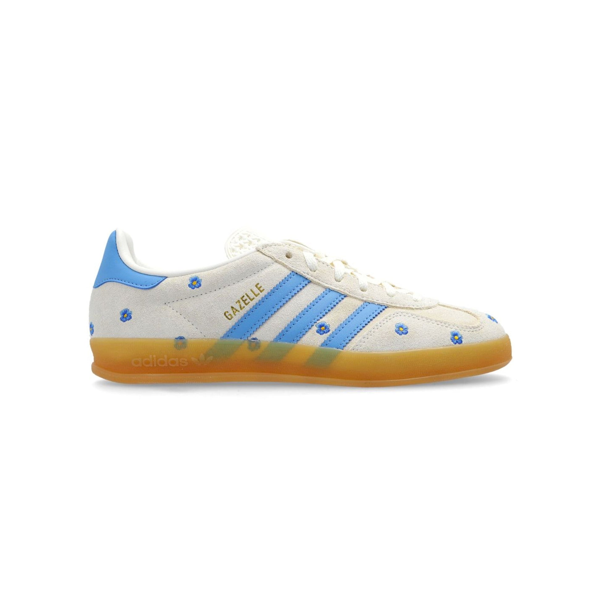 Sneakers basses Adidas Gazelle Indoor blue floral unisexe