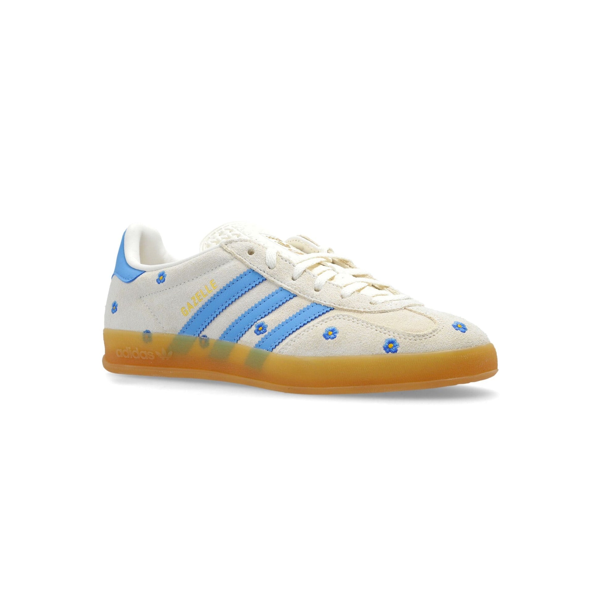 Sneakers basses Adidas Gazelle Indoor blue floral unisexe