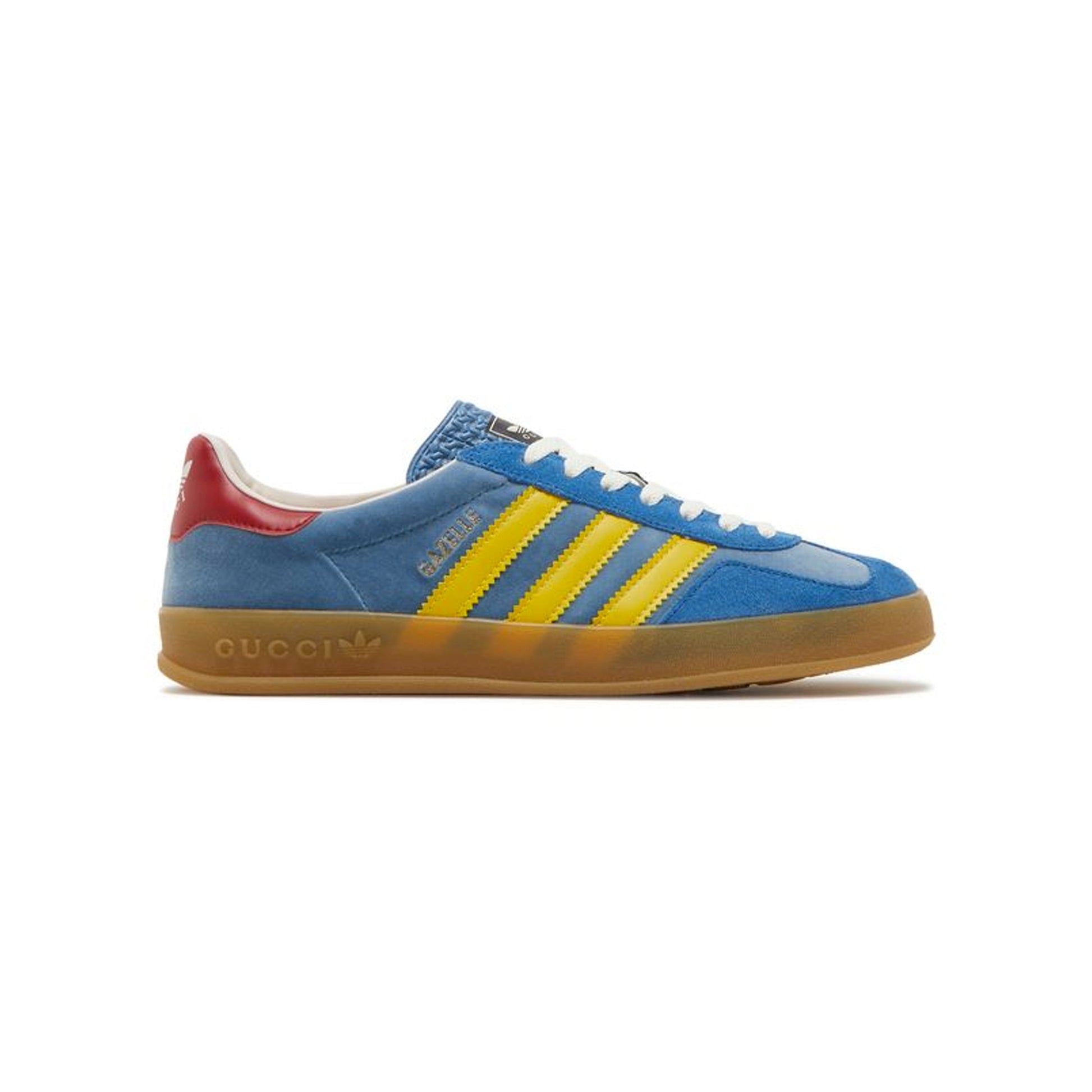 Sneakers basses Adidas Gazelle gucci light blue suede unisexe