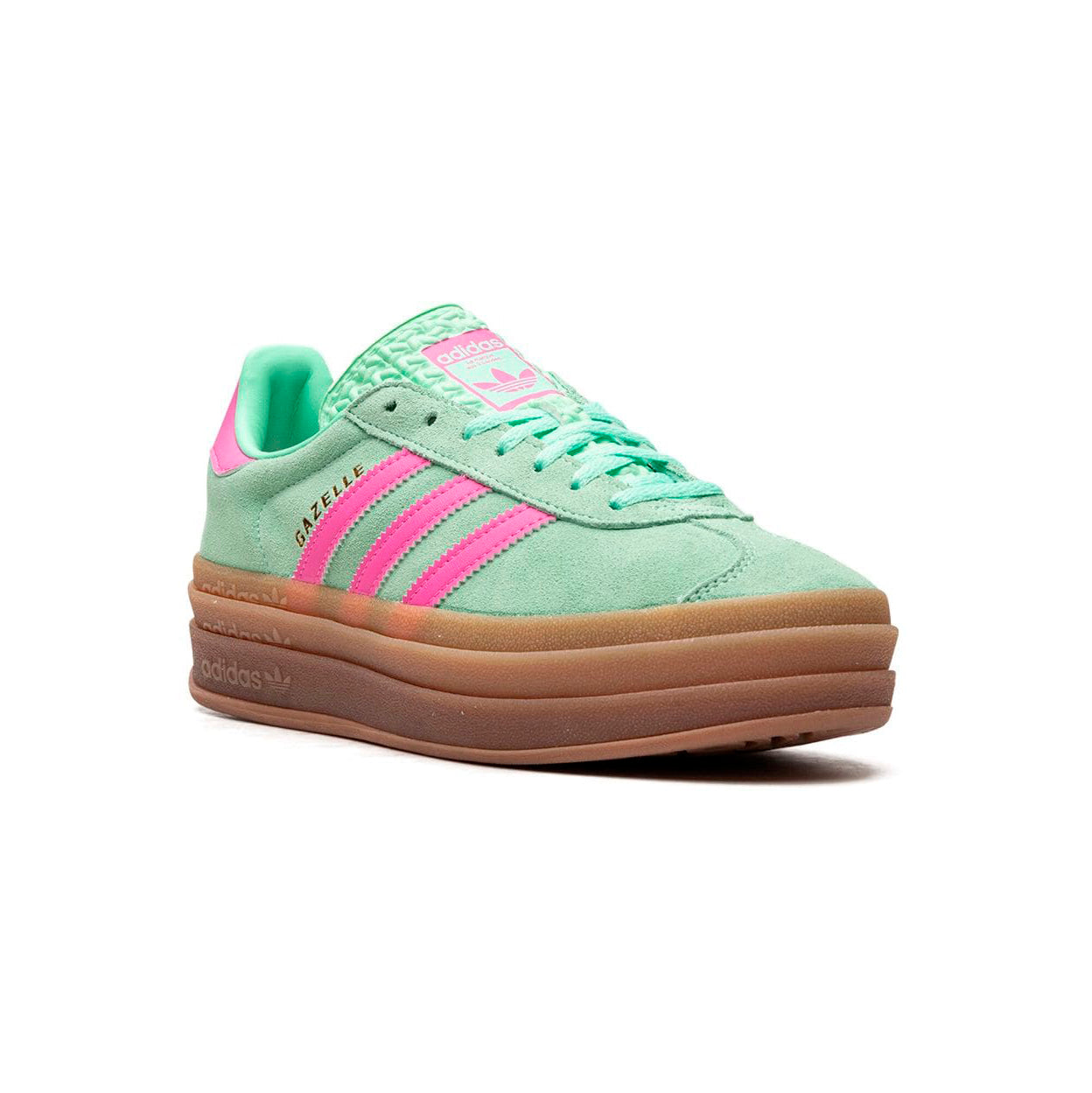 Sneakers basses Adidas Gazelle Bold pulse mint pink femme