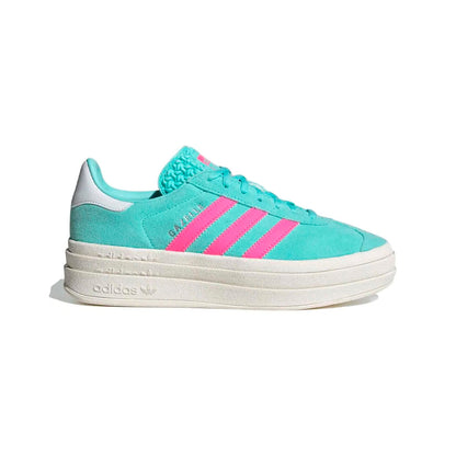 Sneakers basses Adidas Gazelle Bold flash aqua and pink femme