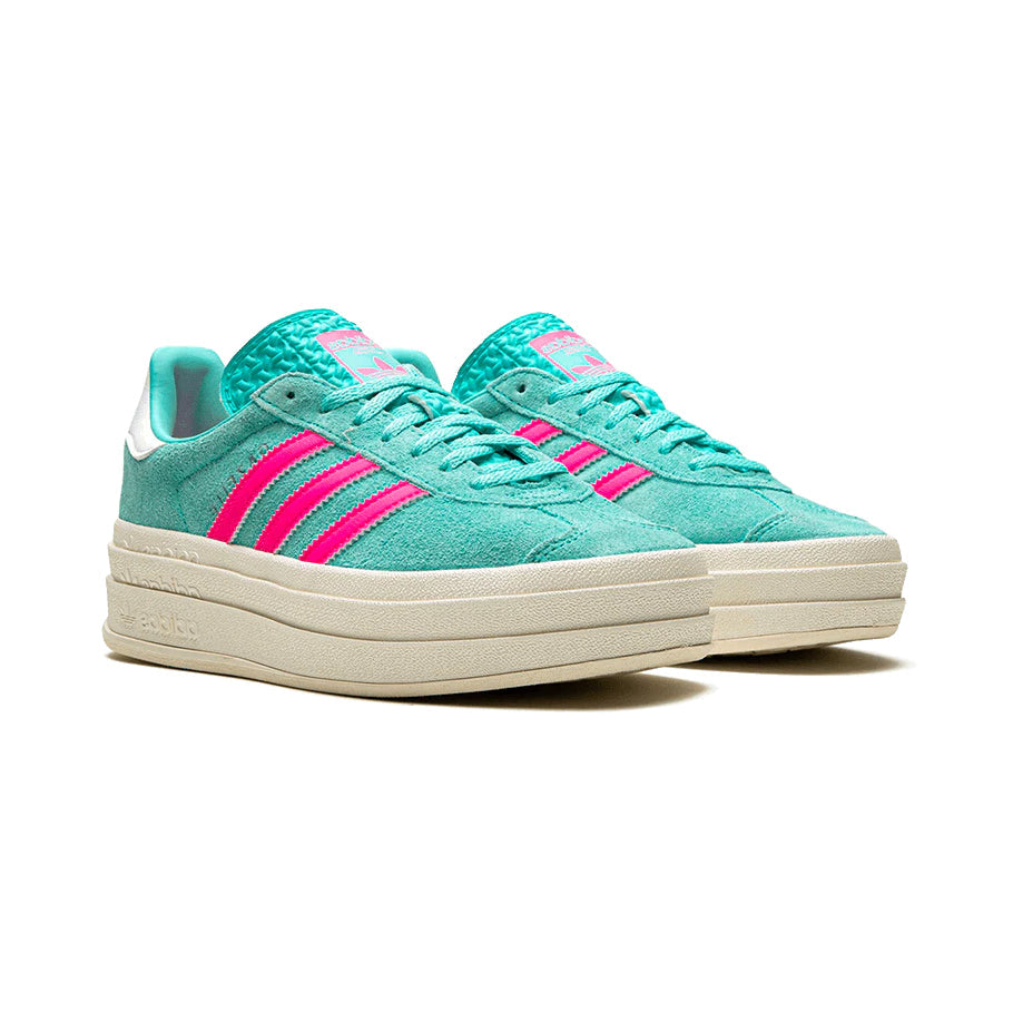 Sneakers basses Adidas Gazelle Bold flash aqua and pink femme