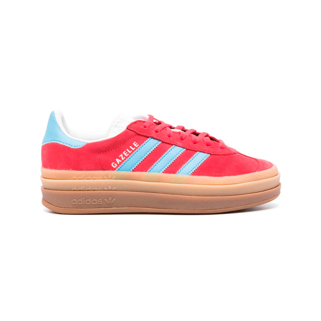 Sneakers basses Adidas Gazelle Bold red blue burst femme