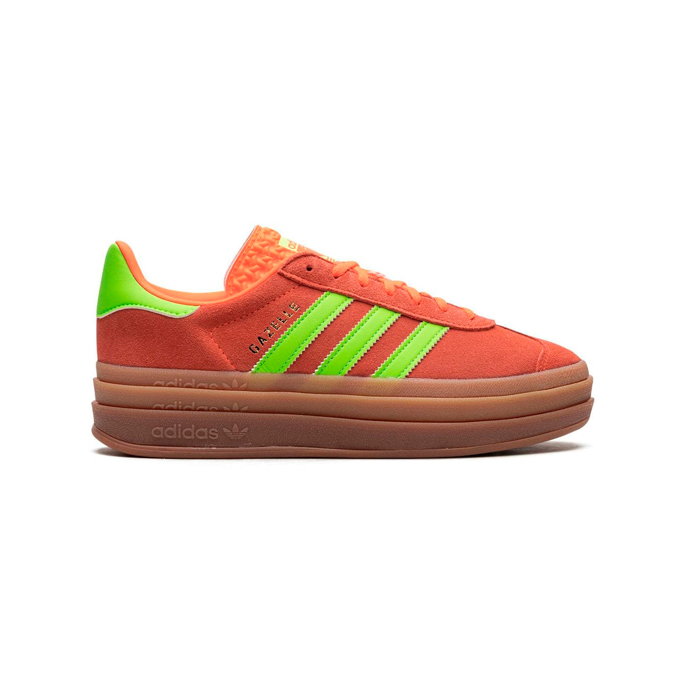 Sneakers basses Adidas Gazelle Bold orange solar green femme
