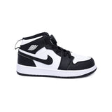 Air Jordan 1 High Enfant Panda with Boa, Baskets Montantes en Cuir, Amorti Air