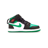 Air Jordan 1 Mid Enfant Pine Green, Baskets Mi-Montantes en Cuir, Amorti Air