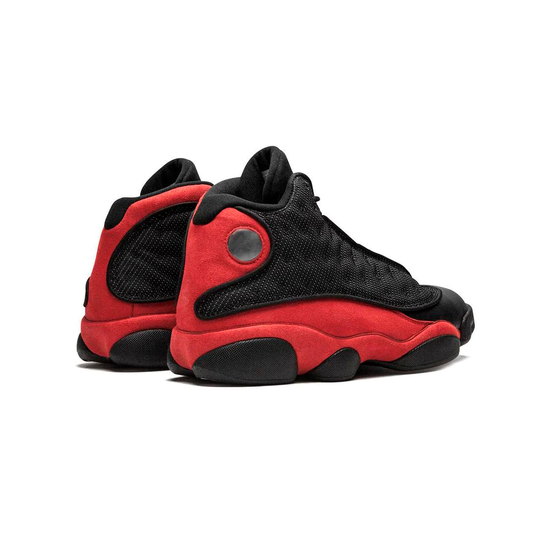 Air Jordan 13 Bred 2017 baskets homme et femme en daim noir, vue de face