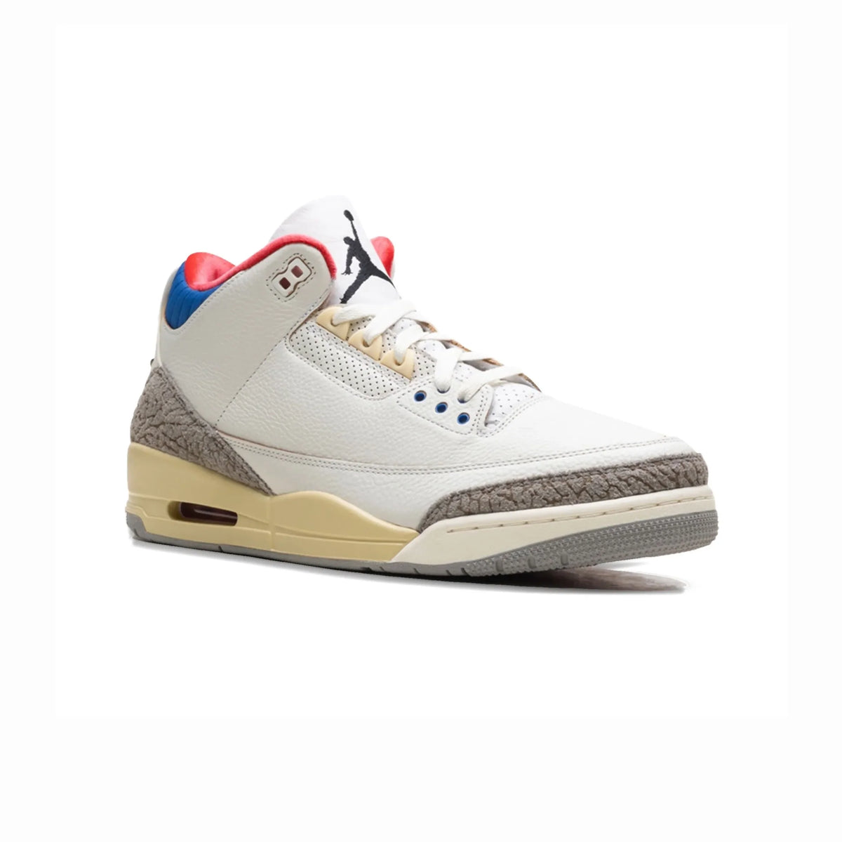 Air Jordan 3 Seoul 2.0 baskets homme et femme en cuir noir blanc, vue de face
