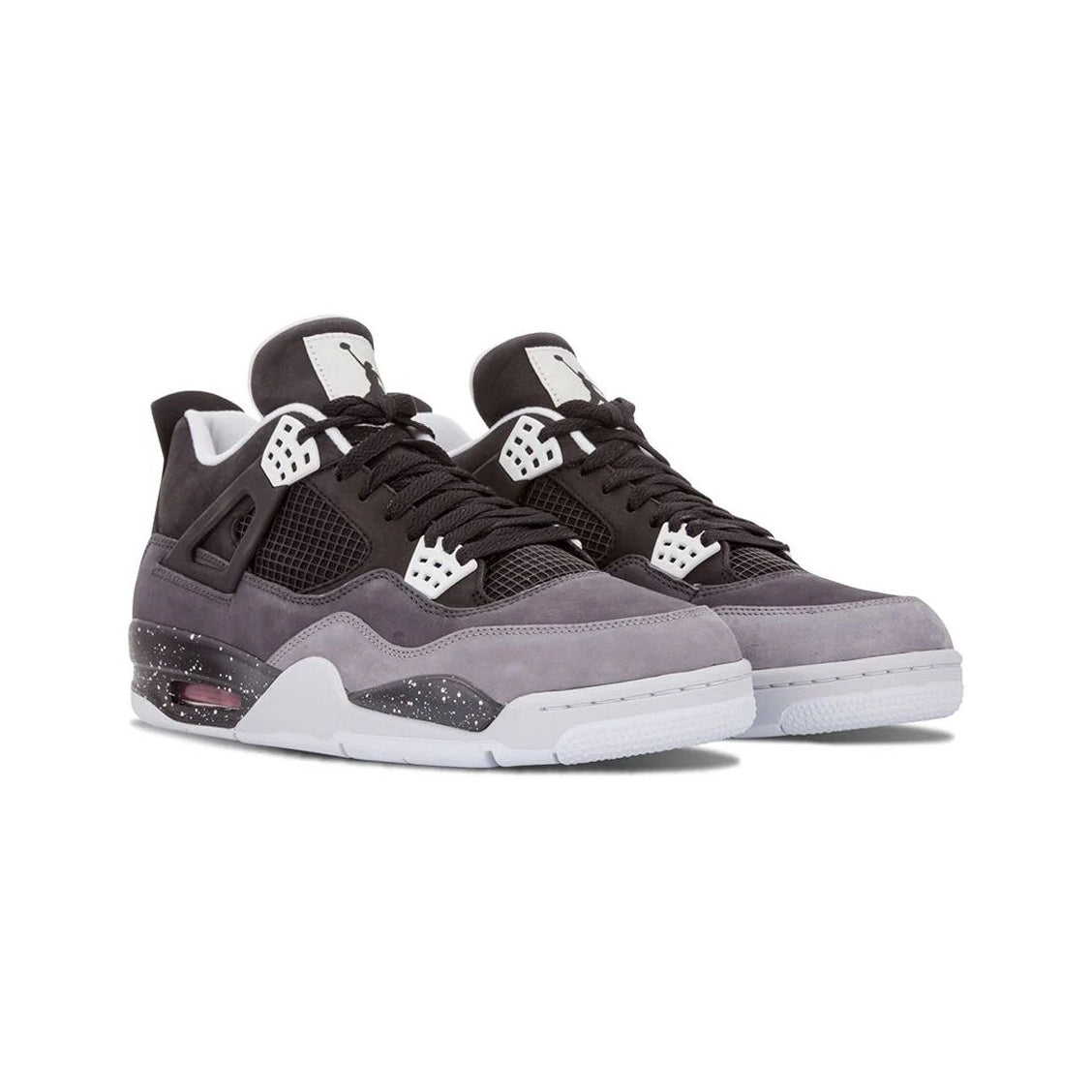 Air Jordan 4 Union Fear Pack baskets homme et femme en daim noir gris, vue de face