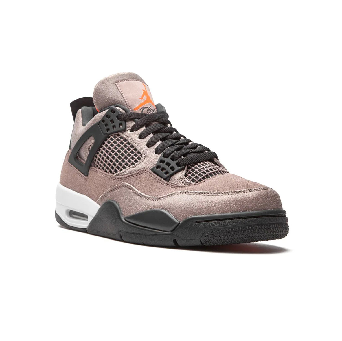 Air Jordan 4 Taupe Haze baskets homme et femme en cuir beige, vue de face