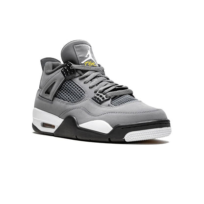Air Jordan 4 Cool Grey baskets homme et femme en cuir gris, vue de face
