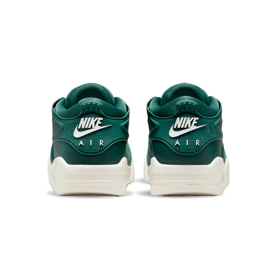 Air Jordan 4 RM Oxidized Green baskets homme et femme en cuir vert, détail semelle