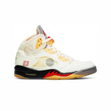 Air Jordan 5 Off-White Sail – Baskets Homme Femme Cuir et Nubuck