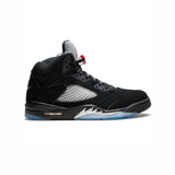 Air Jordan 5 Black Leather – Baskets Homme Femme en Cuir Style Basketball