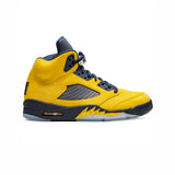 Air Jordan 5 Michigan – Baskets Homme Femme en Cuir et Nubuck Style Basketball