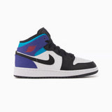 Air Jordan 1 Mid Black Toe Grape – Baskets Mi-Montantes Homme Cuir