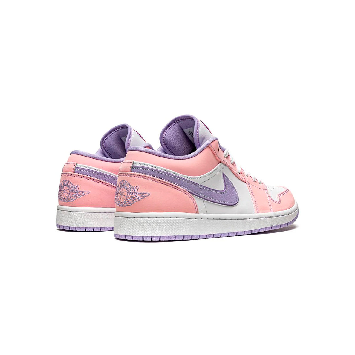 Air Jordan 1 Low Arctic Punch baskets basses femme en cuir blanc rose, détail semelle