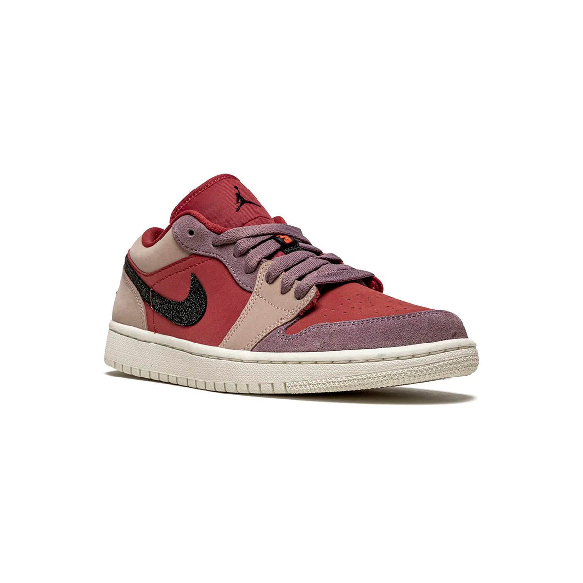 Air Jordan 1 Low Canyon Rust baskets basses homme et femme en daim marron, vue de face