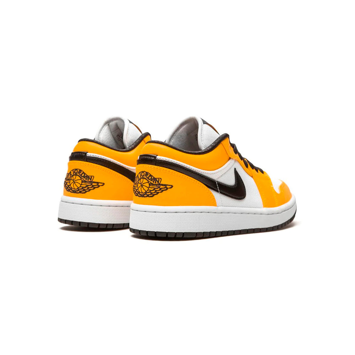 Air Jordan 1 Low Laser Orange baskets basses homme et femme en cuir orange, détail semelle