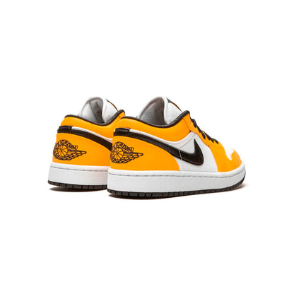 Air Jordan 1 Low Laser Orange baskets basses homme et femme en cuir orange, détail semelle