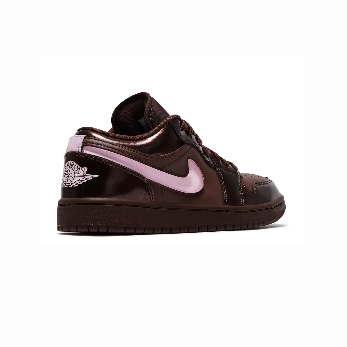 Air Jordan 1 Low Valentine's Day Chocolate baskets basses homme et femme en cuir marron, détail semelle