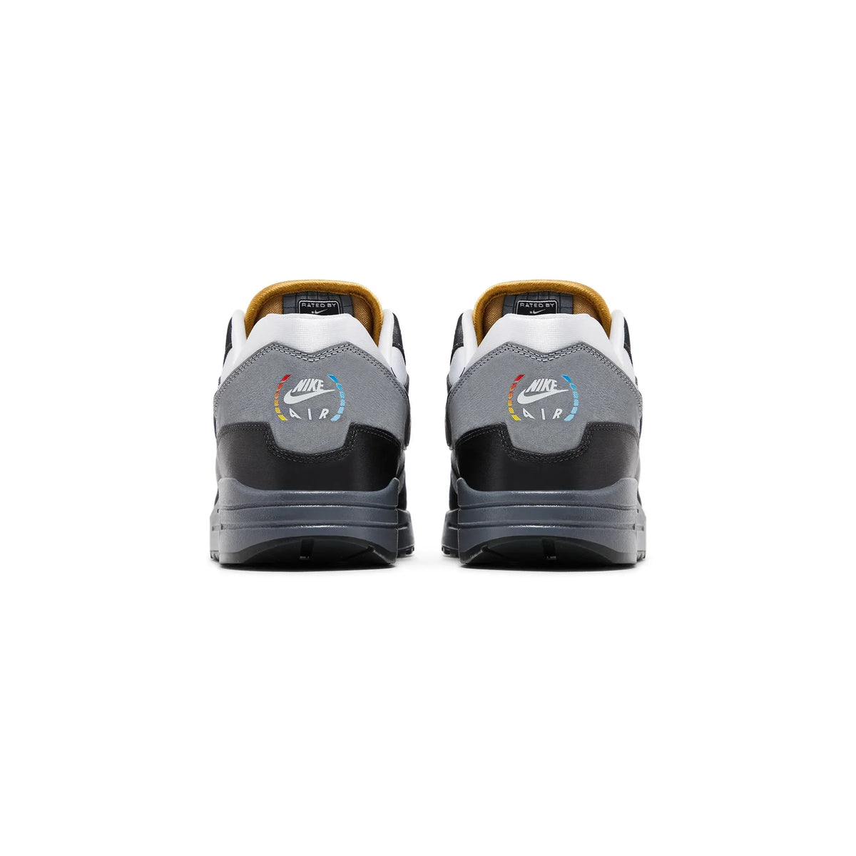 Nike Air Max 1 .SWOOSH Low Poly Big Head Mode Baskets Noir Gris Homme Femme - 3