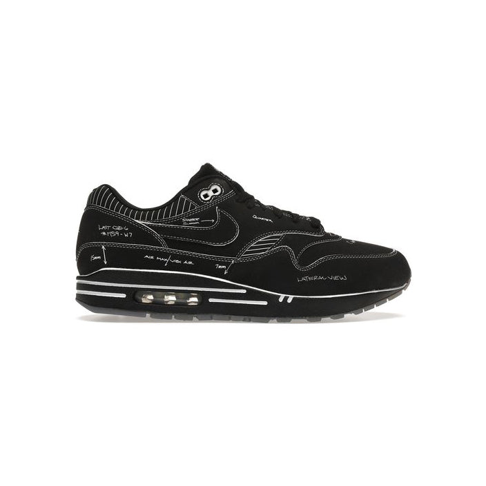 Nike Air Max 1 Sketch Schematic Black, Baskets Lifestyle Unisexe – photo 1