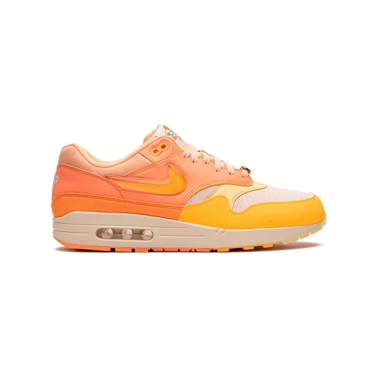 Nike Air Max 1 Puerto Rico Orange Frost, Baskets Lifestyle Unisexe Daim et Mesh – photo 1