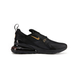 Nike Air Max 270 Black Gold Sneakers nere e oro da uomo e donna