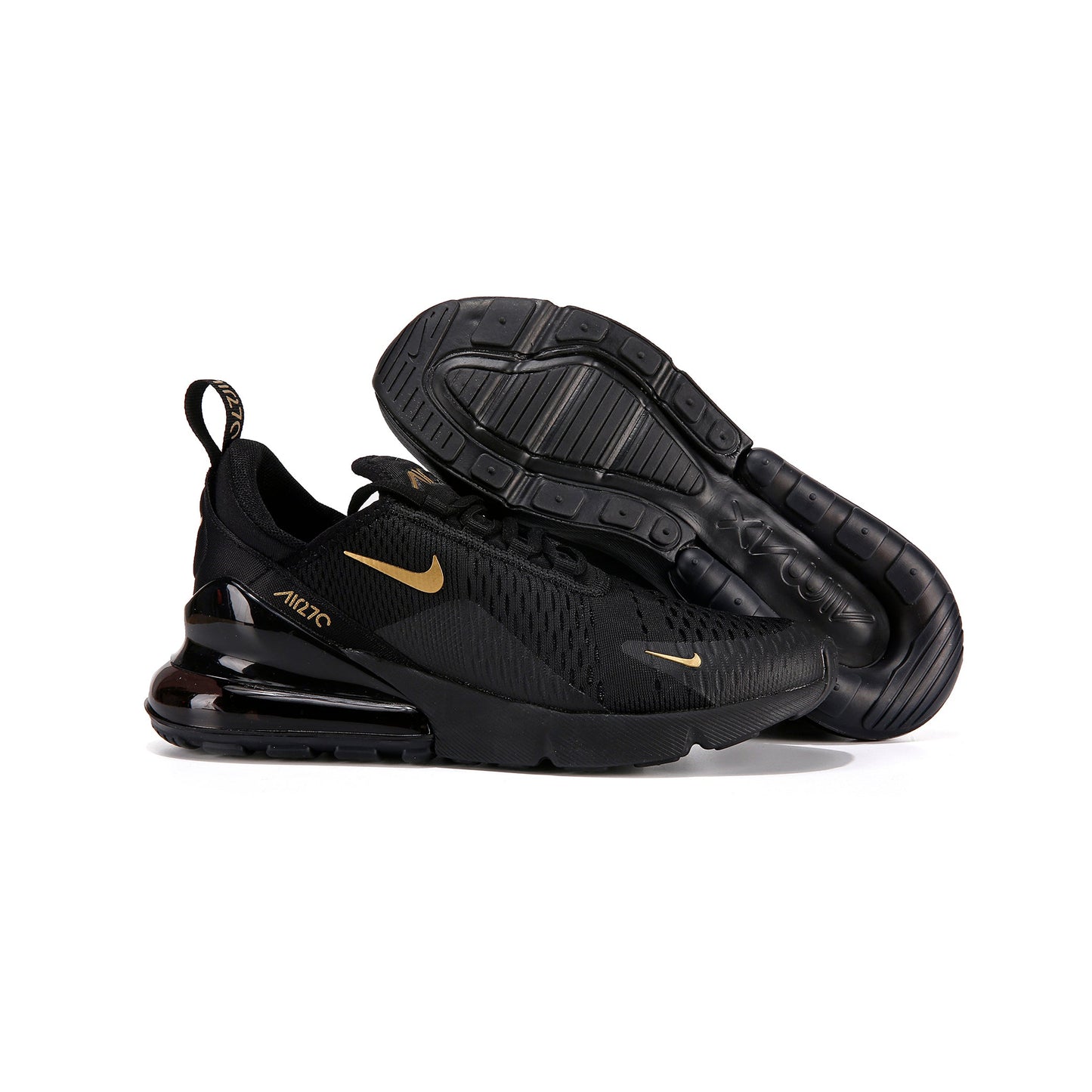 Nike Air Max 270 Black Gold, Baskets Lifestyle Unisexe – photo 2