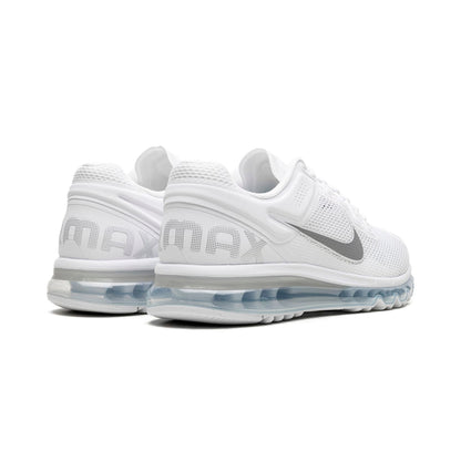 Nike Air Max 2013 White, Baskets Lifestyle Unisexe Mesh – photo 3