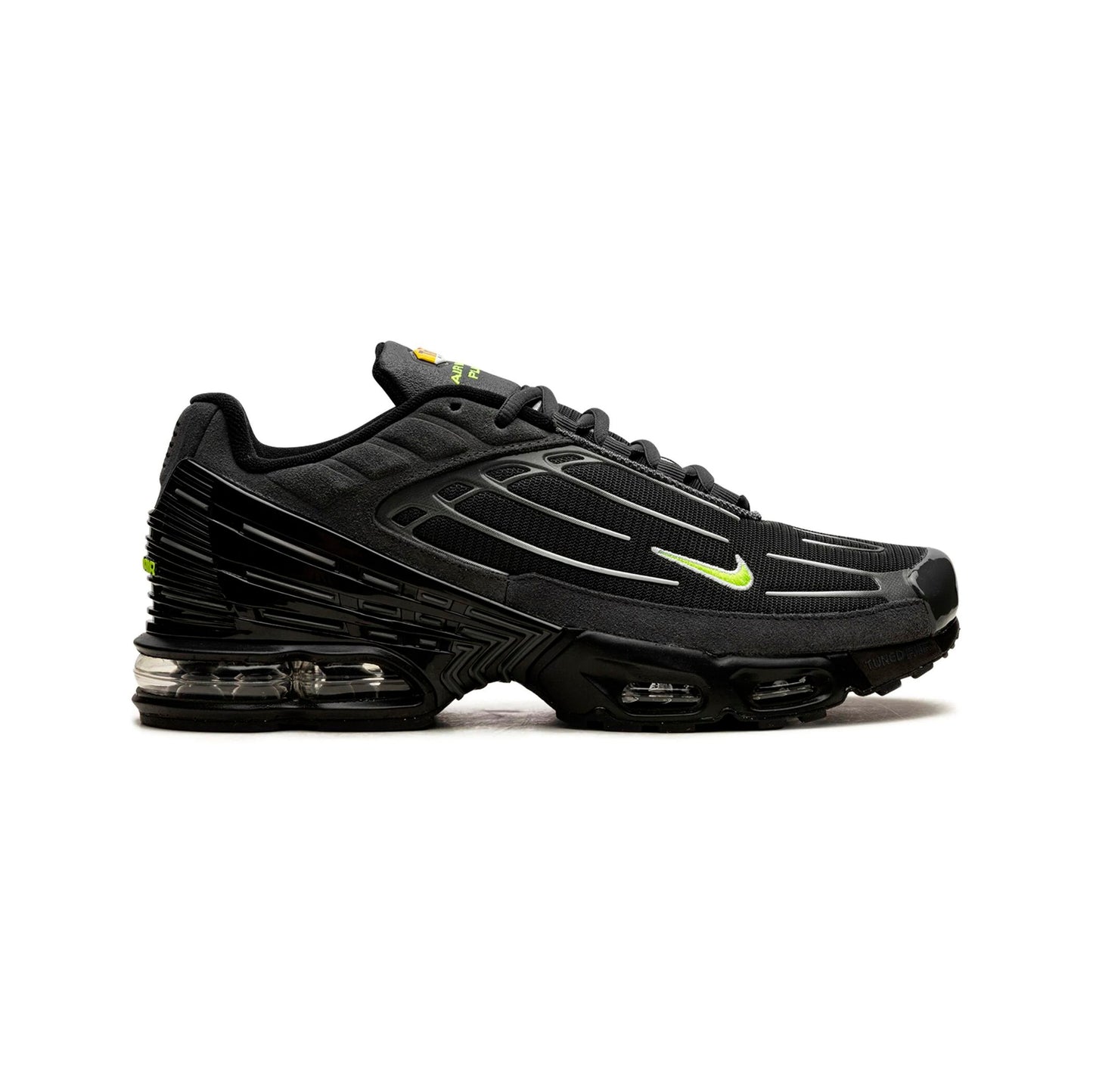 Nike Air Max Plus 3 Black Volt, Baskets Lifestyle Unisexe Cuir et Mesh – photo 1