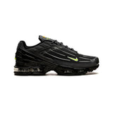 Nike Air Max Plus 3 Black Volt, Baskets Lifestyle Unisexe Cuir et Mesh