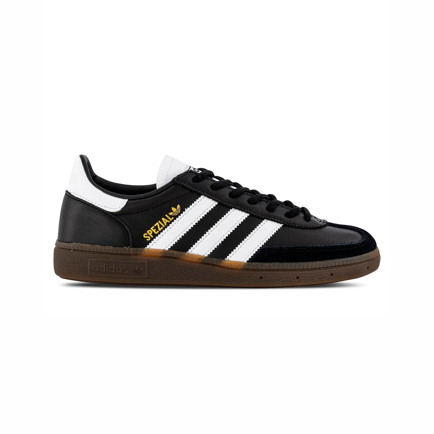 Sneakers basses Adidas Handball Spezial black leather unisexe