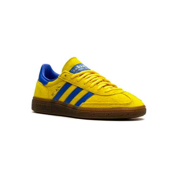 Sneakers basses Adidas Handball Spezial yellow blue unisexe
