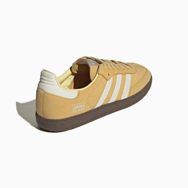 Sneakers basses Adidas Samba OG yellow white unisexe
