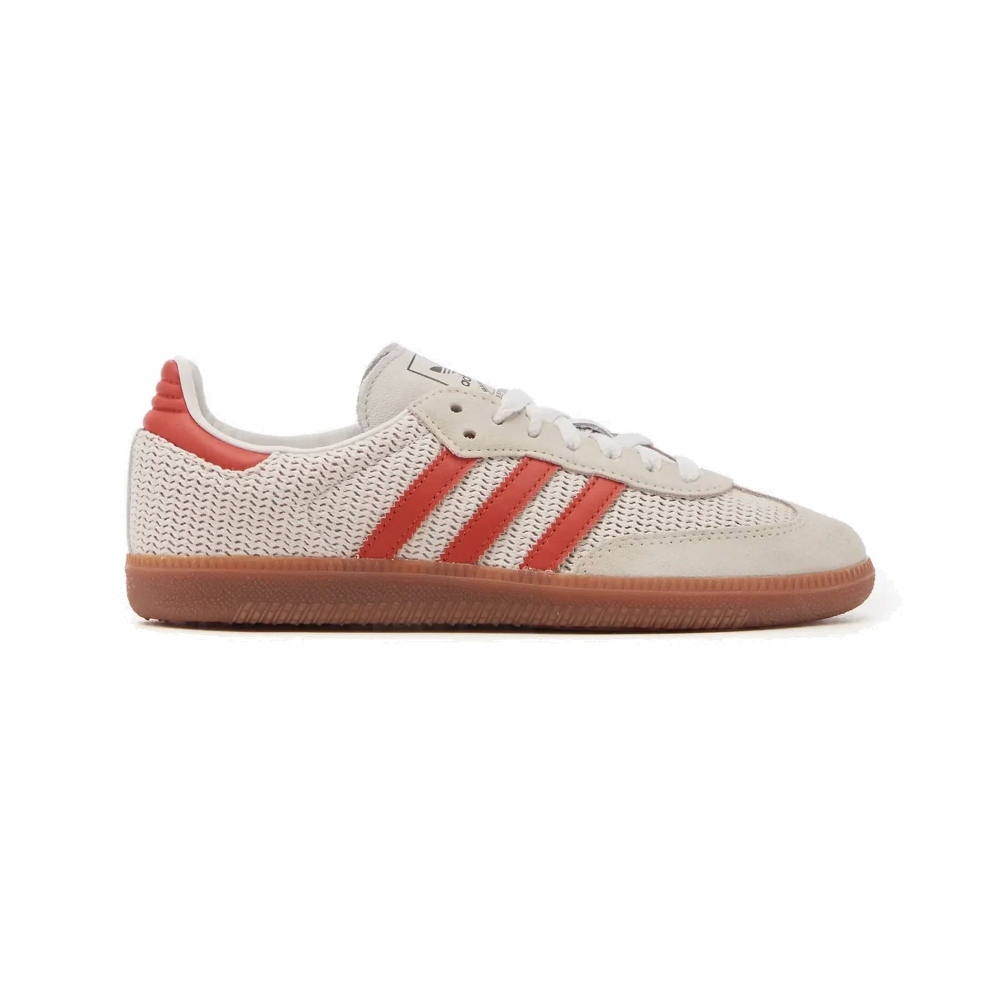 Sneakers basses Adidas Samba crystal white preloved red unisexe