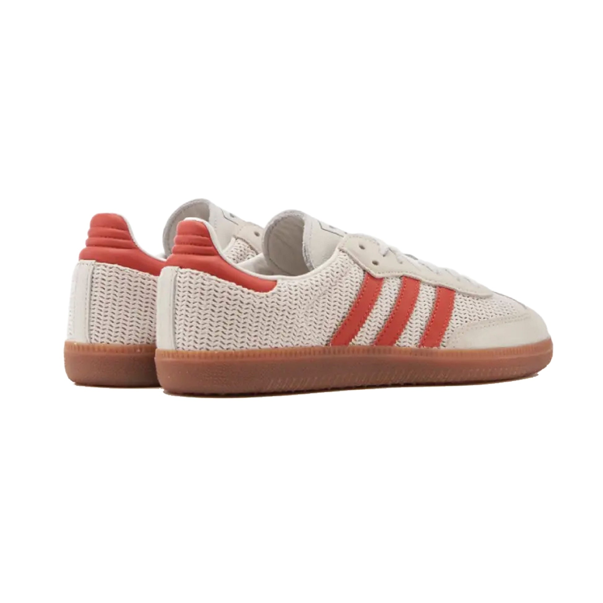 Sneakers basses Adidas Samba crystal white preloved red unisexe