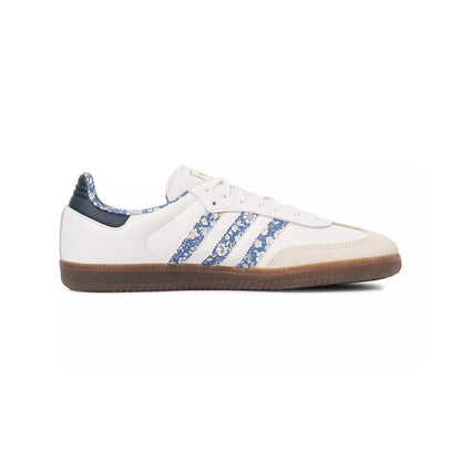 Sneakers basses Adidas Samba liberty white blue unisexe