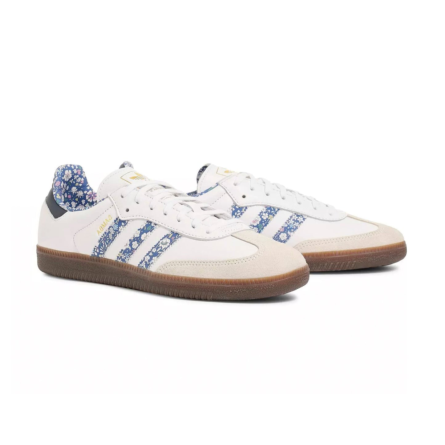 Sneakers basses Adidas Samba liberty white blue unisexe