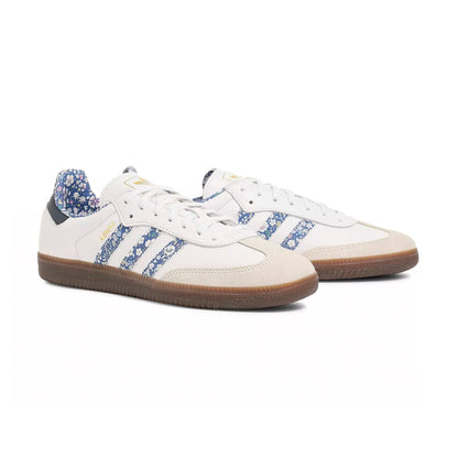 Sneakers basses Adidas Samba liberty white blue unisexe