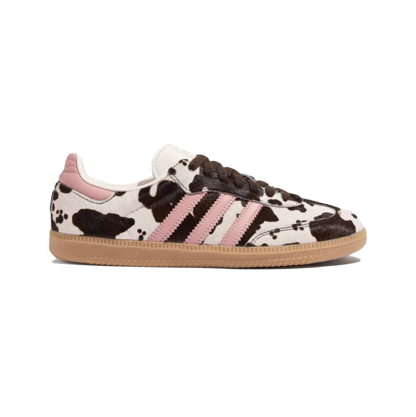 Sneakers basses Adidas Samba cow print dark brown wonder mauve unisexe