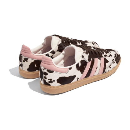 Sneakers basses Adidas Samba cow print dark brown wonder mauve unisexe
