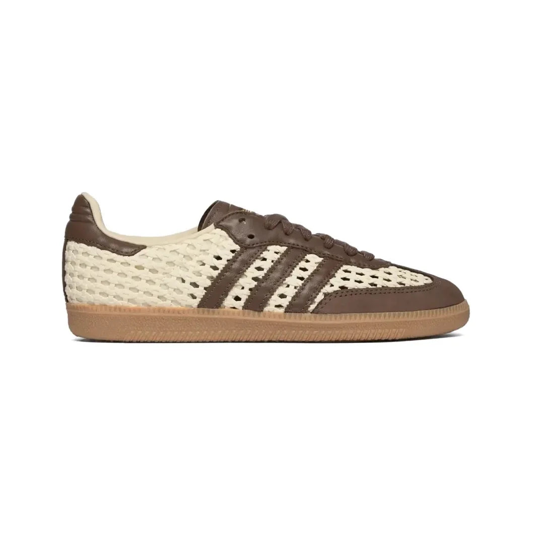 Sneakers basses Adidas Samba basketweave cream white earth strata unisexe
