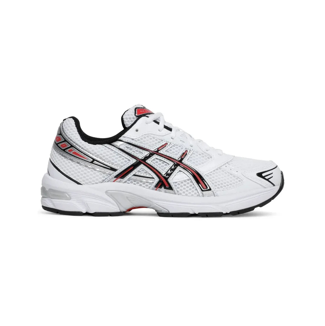ASICS Gel-1130 White Electric Red, Baskets Basses Unisexe Mesh – photo 1