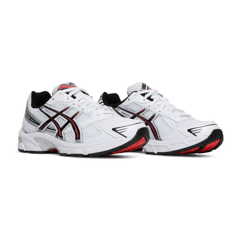 ASICS Gel-1130 White Electric Red, Baskets Basses Unisexe Mesh – photo 2