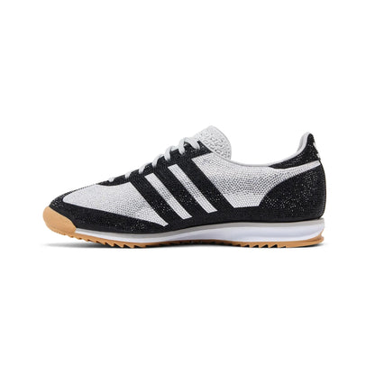 Sneakers basses Adidas SL 72 rhinestone grey black charcoal unisexe