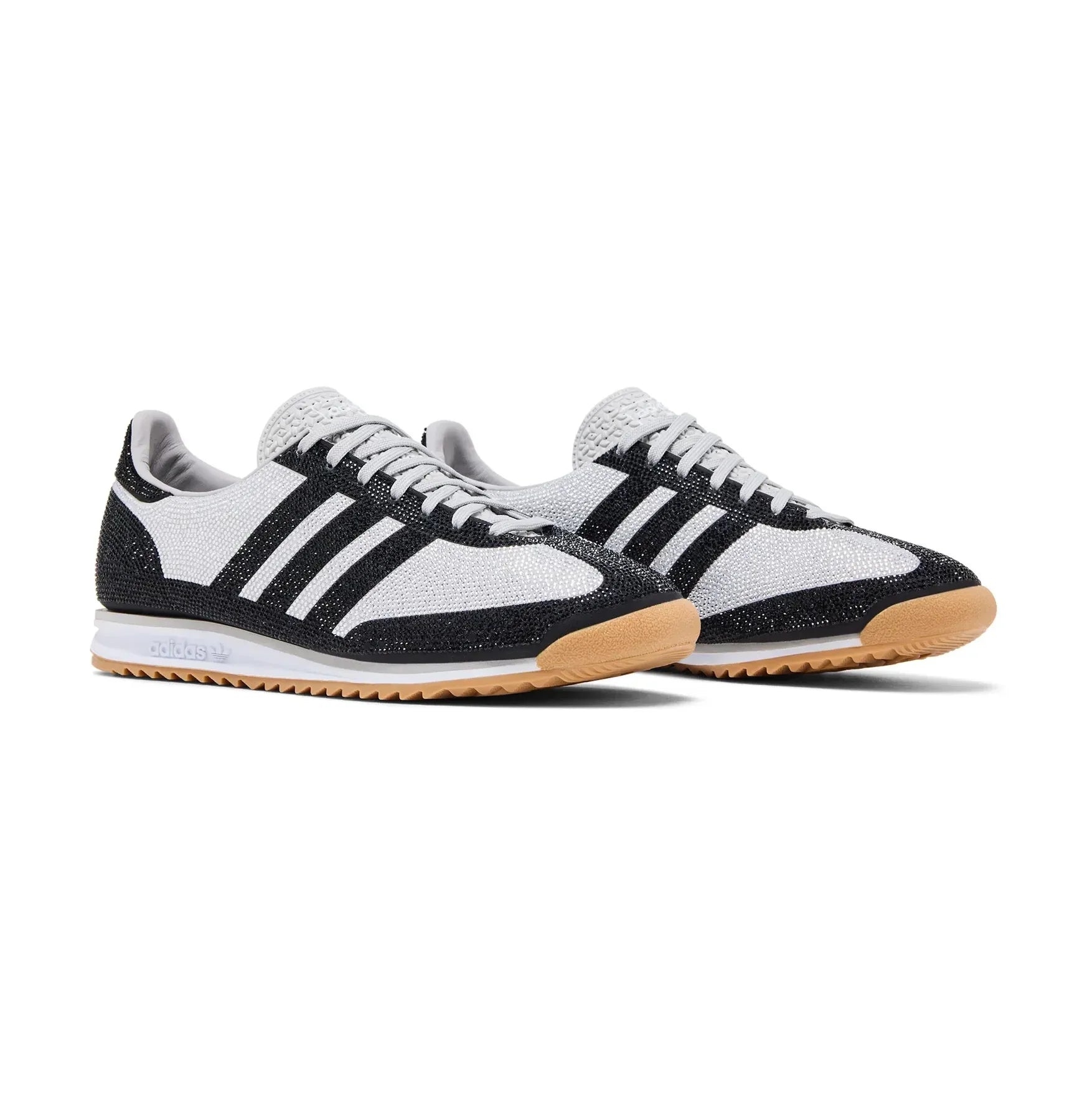 Sneakers basses Adidas SL 72 rhinestone grey black charcoal unisexe